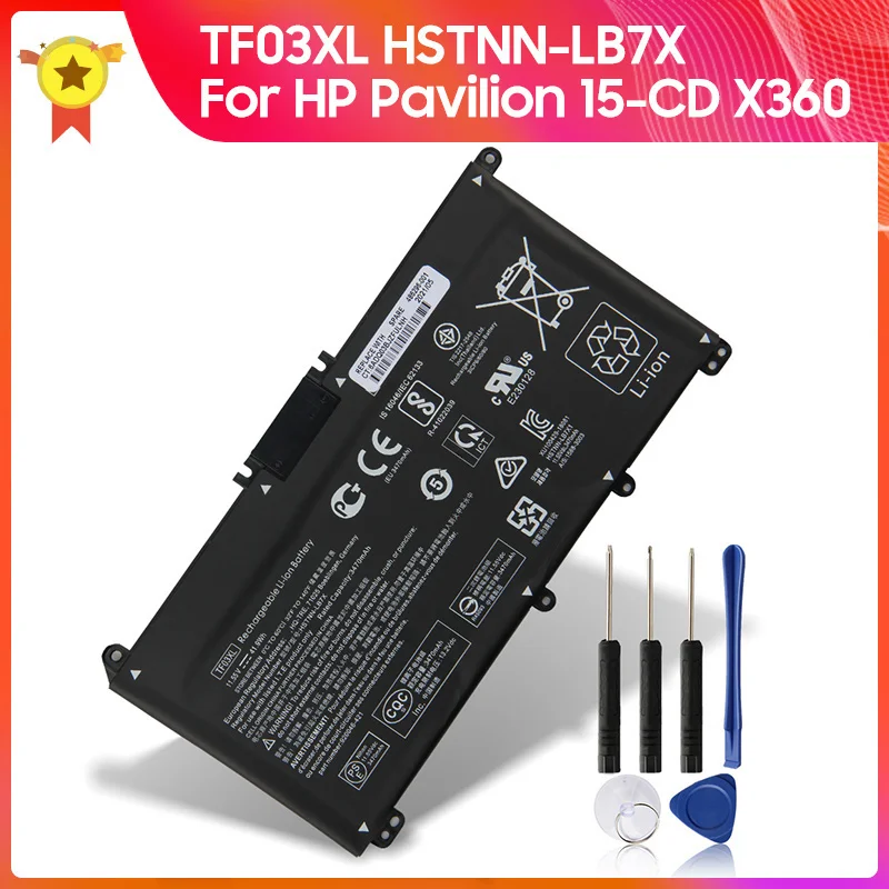 Сменный Аккумулятор TF03XL для ноутбука HP Pavilion X360 Серии 14-CD HSTNN-LB7J HSTNN-LB7X 3630 мАч