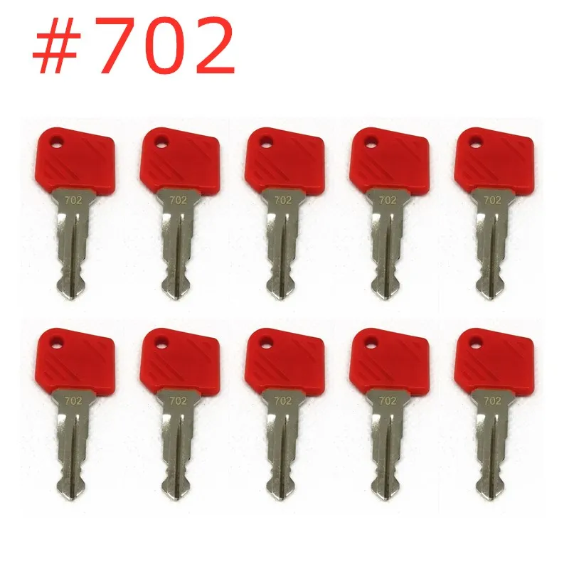 10 шт. Ключ Jungheinrich 702 Красный Электрический Степлер Ключ зажигания 702 для Mic Komatsu 26906870