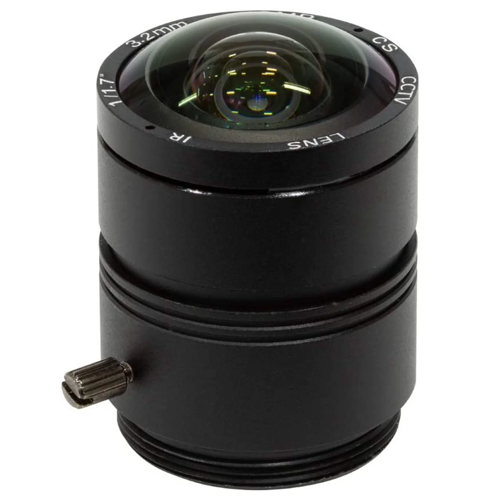 120 Градусов Сверхширокоугольный CS объектив для камеры Raspberry Pi HQ, фокусное расстояние 3,2 мм с ручной фокусировкой