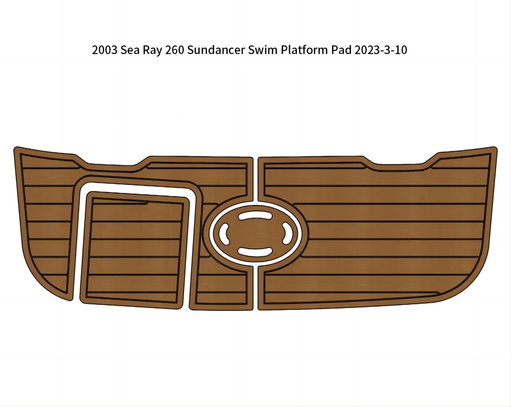 2003 Sea Ray 260 Sundancer Коврик для платформы для плавания, лодка, коврик для пола из вспененного EVA тика