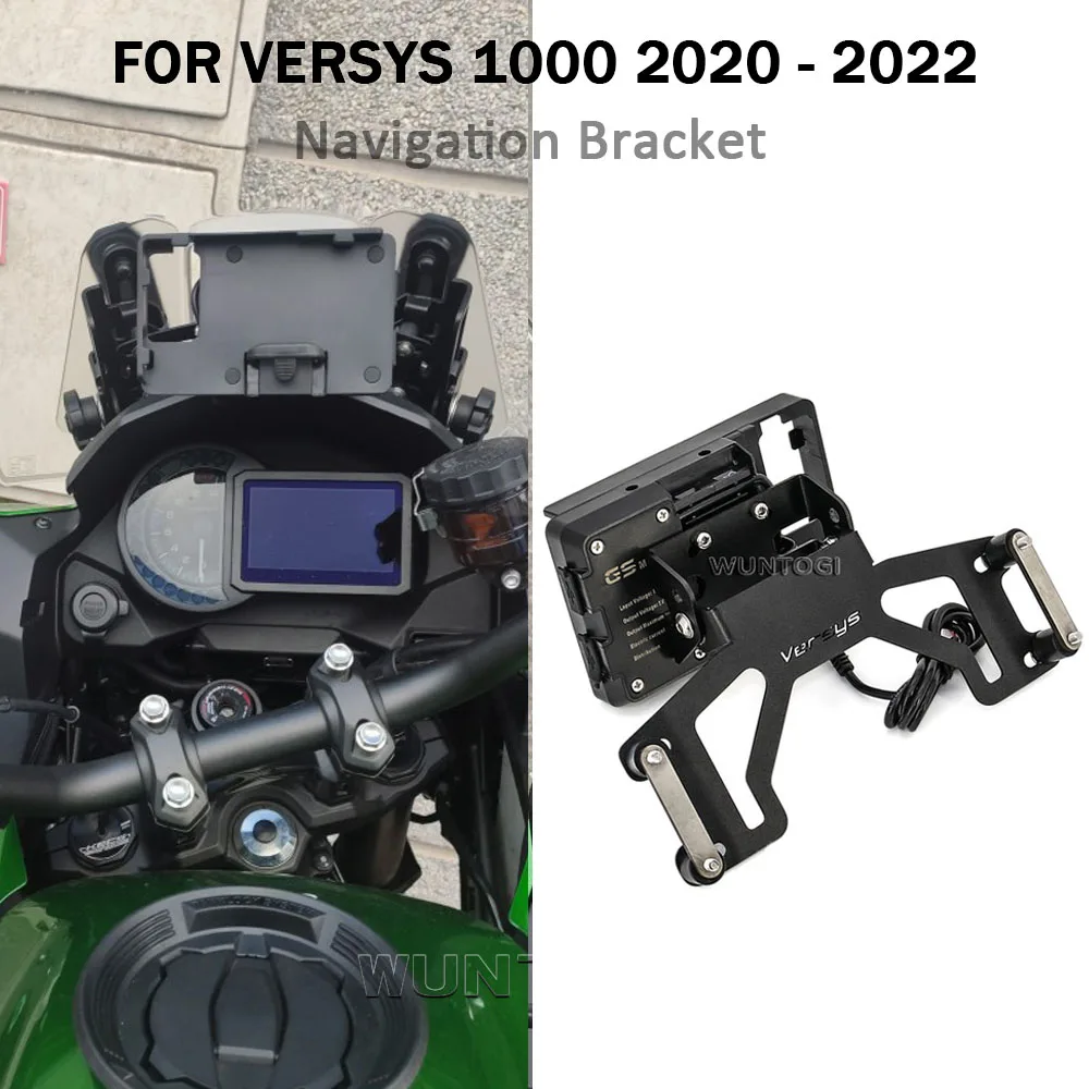 2021 2022 Новый Кронштейн GPS-навигатора для мотоцикла kawasaki Для versys 1000 versys1000 2019 - Аксессуары Навигационная поддержка