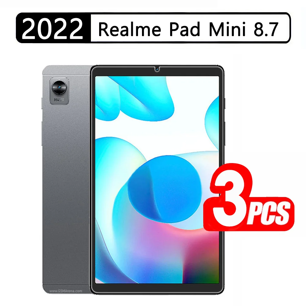 (3 упаковки) Закаленное Стекло 9HD Для Oppo Realme Pad Mini 8.7 2022 Защитная Пленка для экрана планшета с защитой от царапин