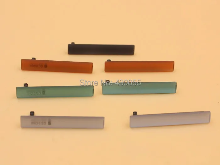 4 цвета Водонепроницаемая Micro SIM SD Карта + USB Порт Для Зарядки Пылезащитный Штекер Блок Крышка для Sony Xperia Z3 Mini Compact d5803 M55w D5833
