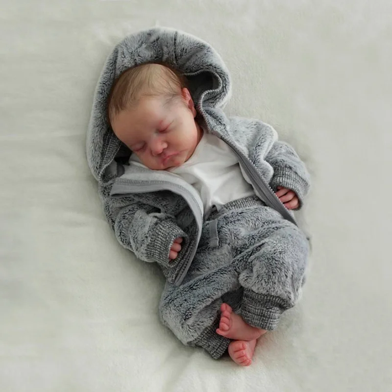 49-сантиметровое виниловое тело или тканевое тело Куклы Реборн Levi, 3D-кожа, Окрашенная Видимыми венами, Реалистичная игрушка для новорожденных, подарок