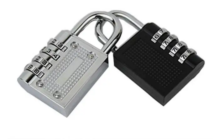 5 шт./лот! 4-значный кодовый замок с паролем, комбинированный чемодан, багаж, Металлический кодовый замок с паролем, навесной замок из цинкового сплава, кодовый замок с ключом