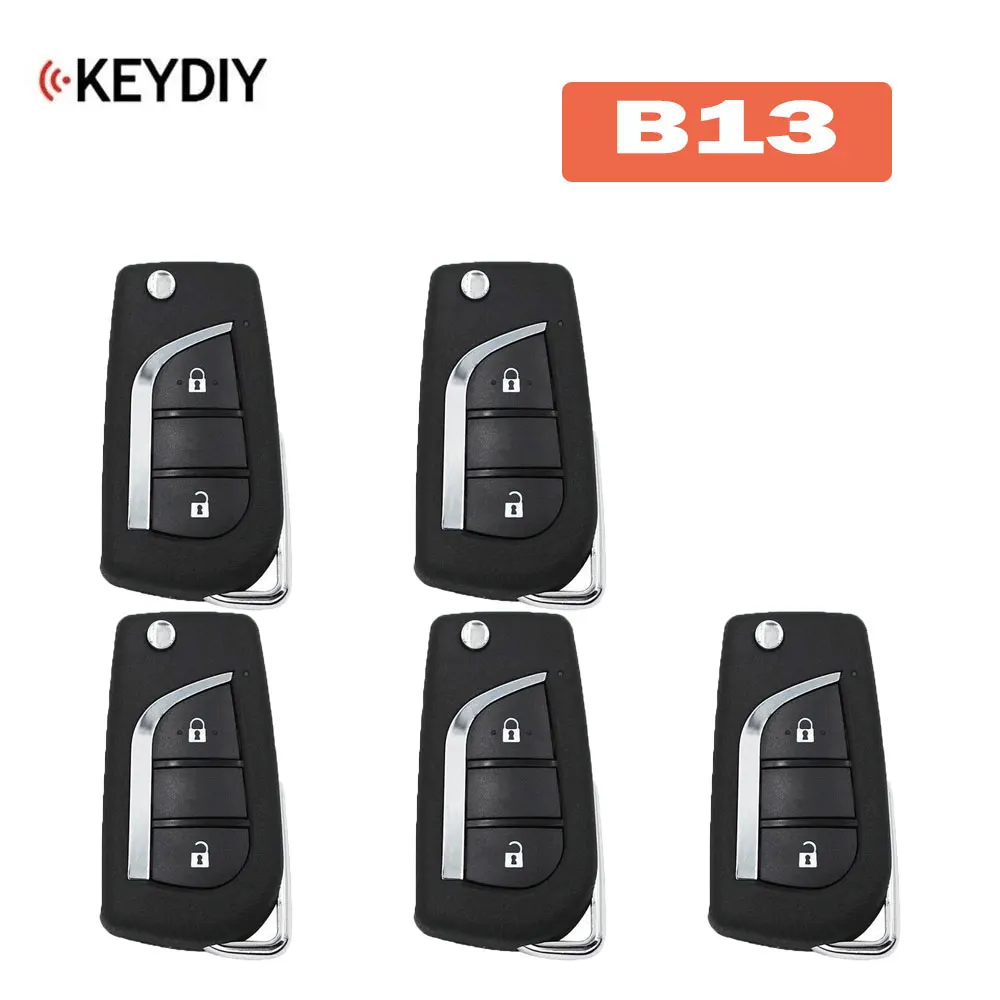 5 шт./лот KEYDIY B13 Автомобильный Дистанционный ключ KD B13-2/B13-2 + 1 Универсальный Автомобильный ключ для Toyota Style KD900 серии B KD-X2/KD-MAX/KD MINI Key
