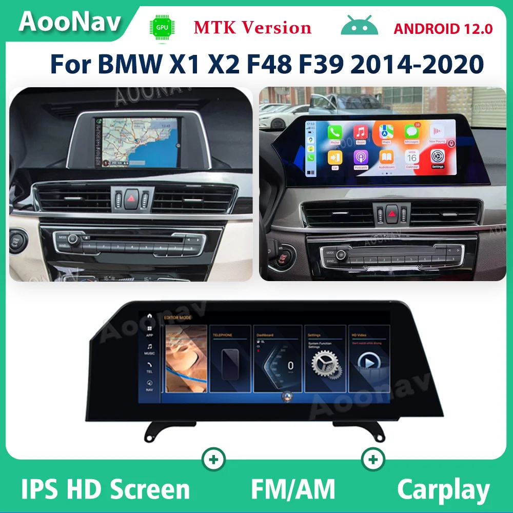Android 12 Blade Seereo Экран Автомобиля Радио Для BMW X1 X2 F48 F39 2014-2020 NBT EVO GPS Navi Мультимедийный Плеер Carplay Головное устройство