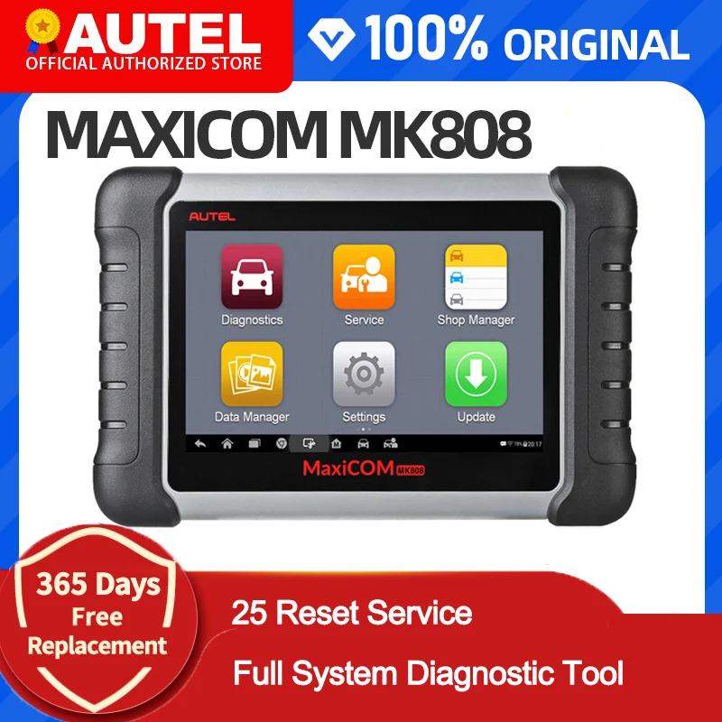 Autel MaxiCOM MK808 MX808 OBD OBDII Диагностический инструмент OBD2 Сканер Полносистемный Диагностический Сканер Autel Планшетный Сканер Автомобильный