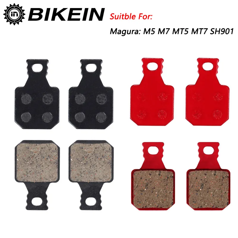 BIKEIN 4 Пары Гидравлических Тормозных Колодок для горных Велосипедов MTB Запчасти для Велосипедов Magura M5 M7 MT5 MT7 SH901 Керамические Дисковые Тормозные Колодки Из смолы