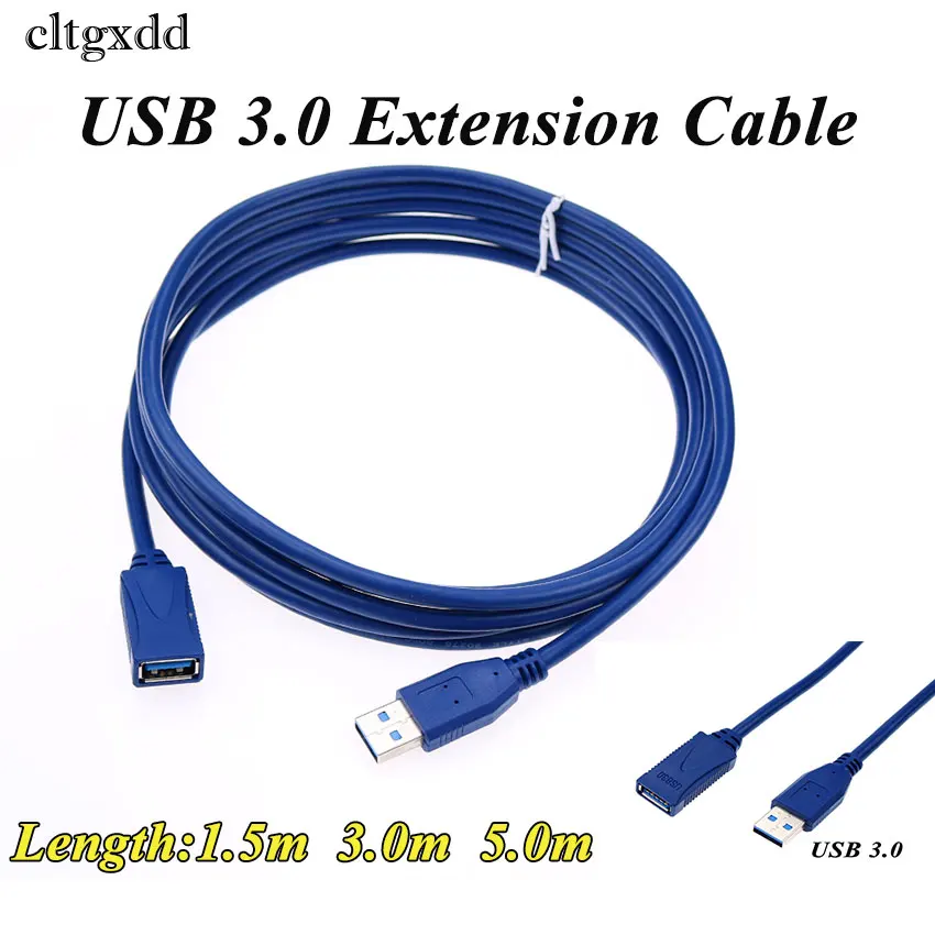 cltgxdd Универсальный Удлинительный кабель USB 3,0 1,5 м/3 м/5 м Высокоскоростной M/F Разъем для передачи данных от мужчины к Женщине