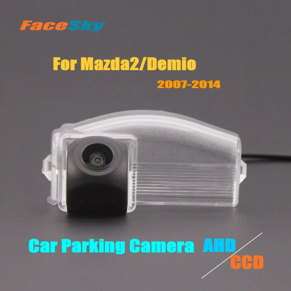 FaceSky Автомобильная Камера заднего Вида Для Mazda 2 Mazda2/Demio DE/DH Хэтчбек 2007-2014 Видеорегистратор заднего вида AHD/CCD 1080P Комплекты Заднего вида