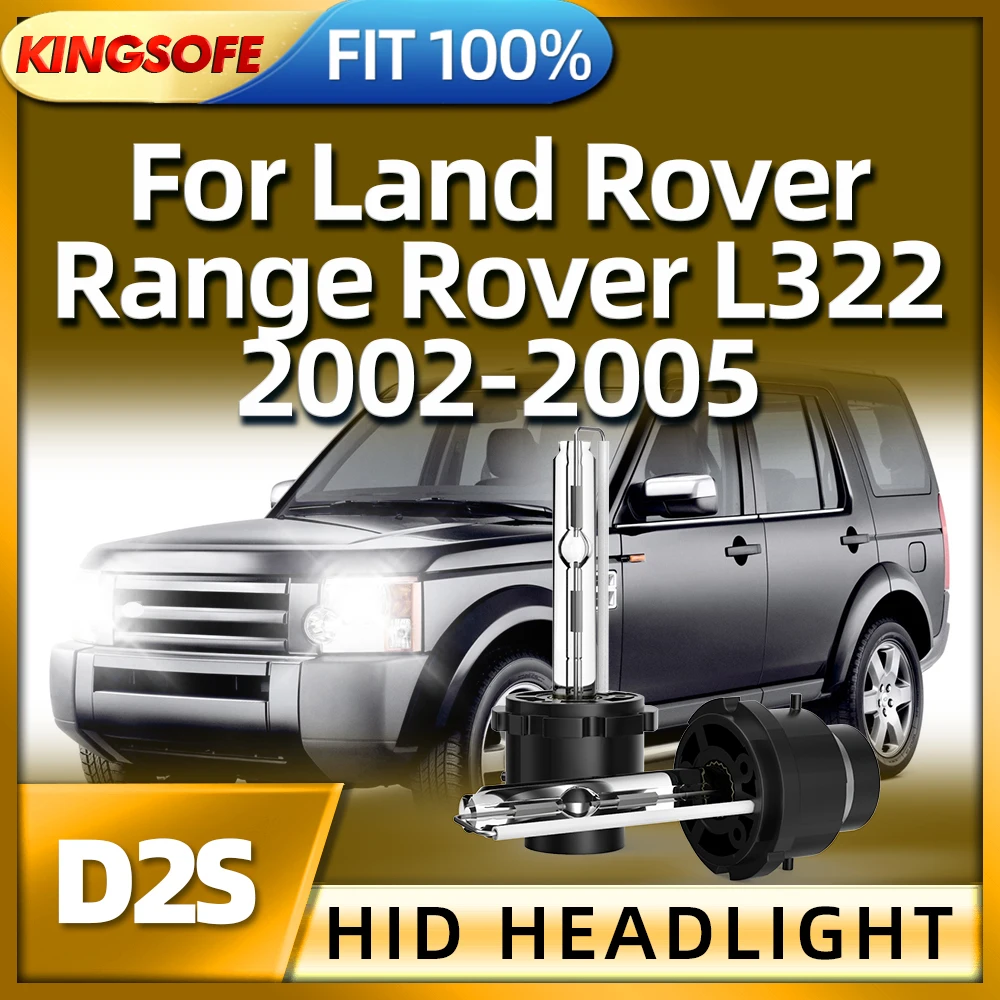 KINGSOFE 2шт 35 Вт D2S Ксеноновая Лампа HID Фары Автомобиля Авто Фары 6000 К Для Land Rover Range Rover L322 2002 2003 2004 2005