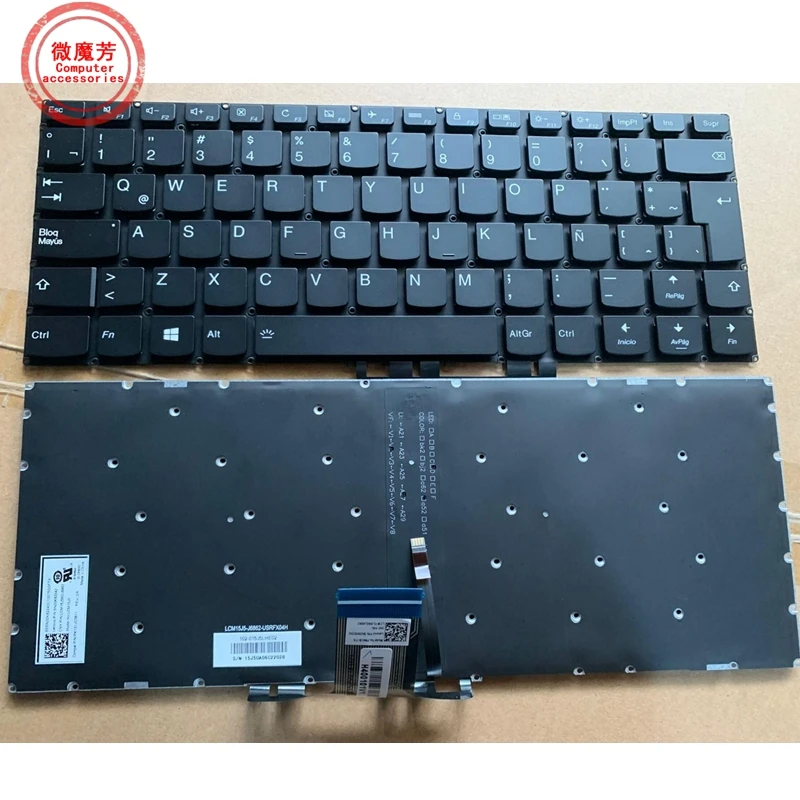 LA/US/UK/BR Новая клавиатура для Lenovo yoga 510-14 510-14ISK 510-14AST 510-14IKB Черного цвета с подсветкой