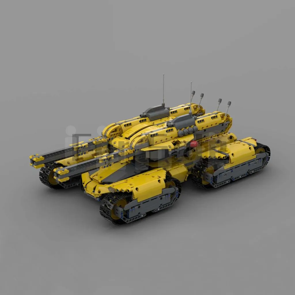 MOC-59688 Танк Мамонт MKII (Mammut Panzer MKII) от Llan484 Строительный Блок Модель Сращенная Электрическая Игрушка-головоломка Детский подарок