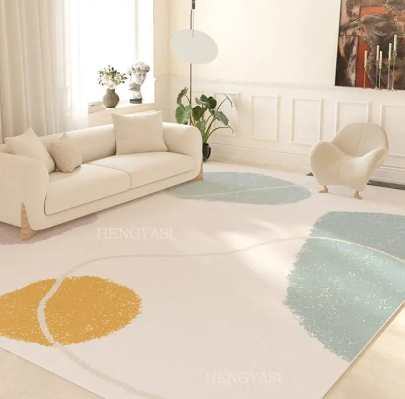 Nordic Morandi Геометрический абстрактный ковер для гостиной, коврики большой площади, нескользящий коврик для входа, современное украшение дома