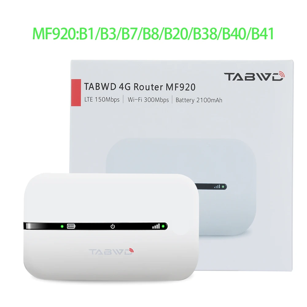 Tabwd MF920 Карманный 4G LTE-маршрутизатор Беспроводной lte wifi модем Маршрутизатор sim-карты MIFI карманная точка доступа