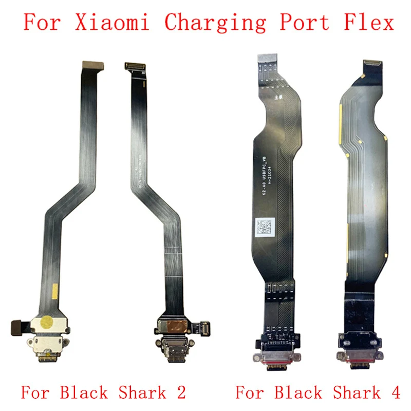 USB-порт для зарядки, разъем для гибкого кабеля, лента для Xiaomi Black Shark 2 4 4Pro, Разъем для зарядки, гибкий кабель, запасные части