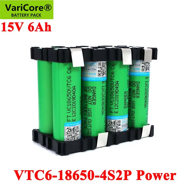 VTC6 18650 4S2P 14,4/14,8 в 6000 мАч 20 ампер 15 В 16,8 В для отверток батареи DIY сварочный кронштейн аккумуляторная батарея