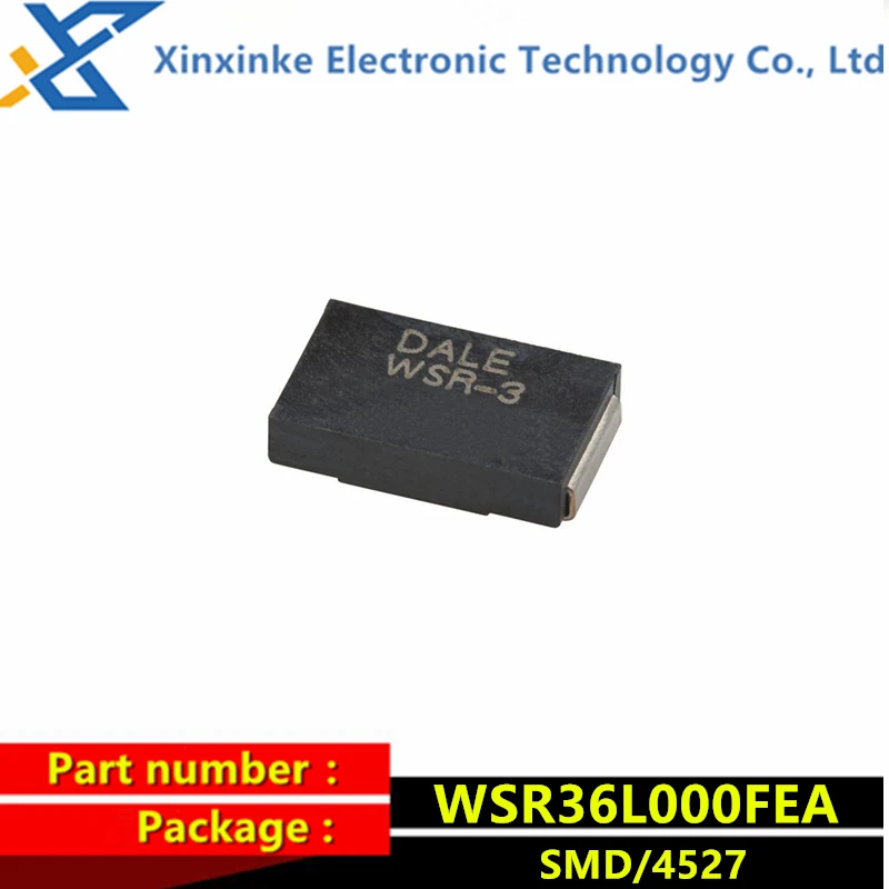 WSR36L000FEA ДЕЙЛ WSR-3 0,006 R 1% 4527 6mR 3 Вт Измерительный резистор тока - SMD 3 Вт 0,006 Ом прецизионный силовой резистор