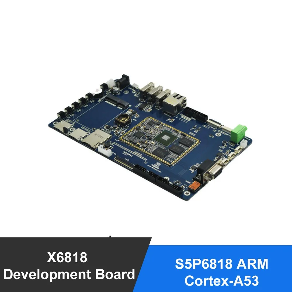 X6818 Плата развития S5P6818 Cortex-A53 Восьмиядерный процессор 1G DDR3 8G EMMC + 7-дюймовый емкостный ЖК-дисплей android linux qt ubuntu