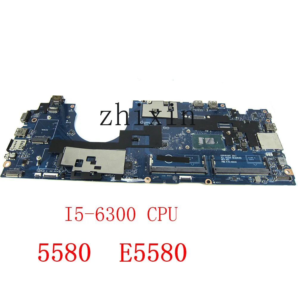 yourui CN-0V6V32 CN-00C098 Для DELL Latitude 5580 Материнская плата ноутбука CDM80 LA-E091P с процессором SR2F0 I5-6300U Материнская плата Полностью протестирована