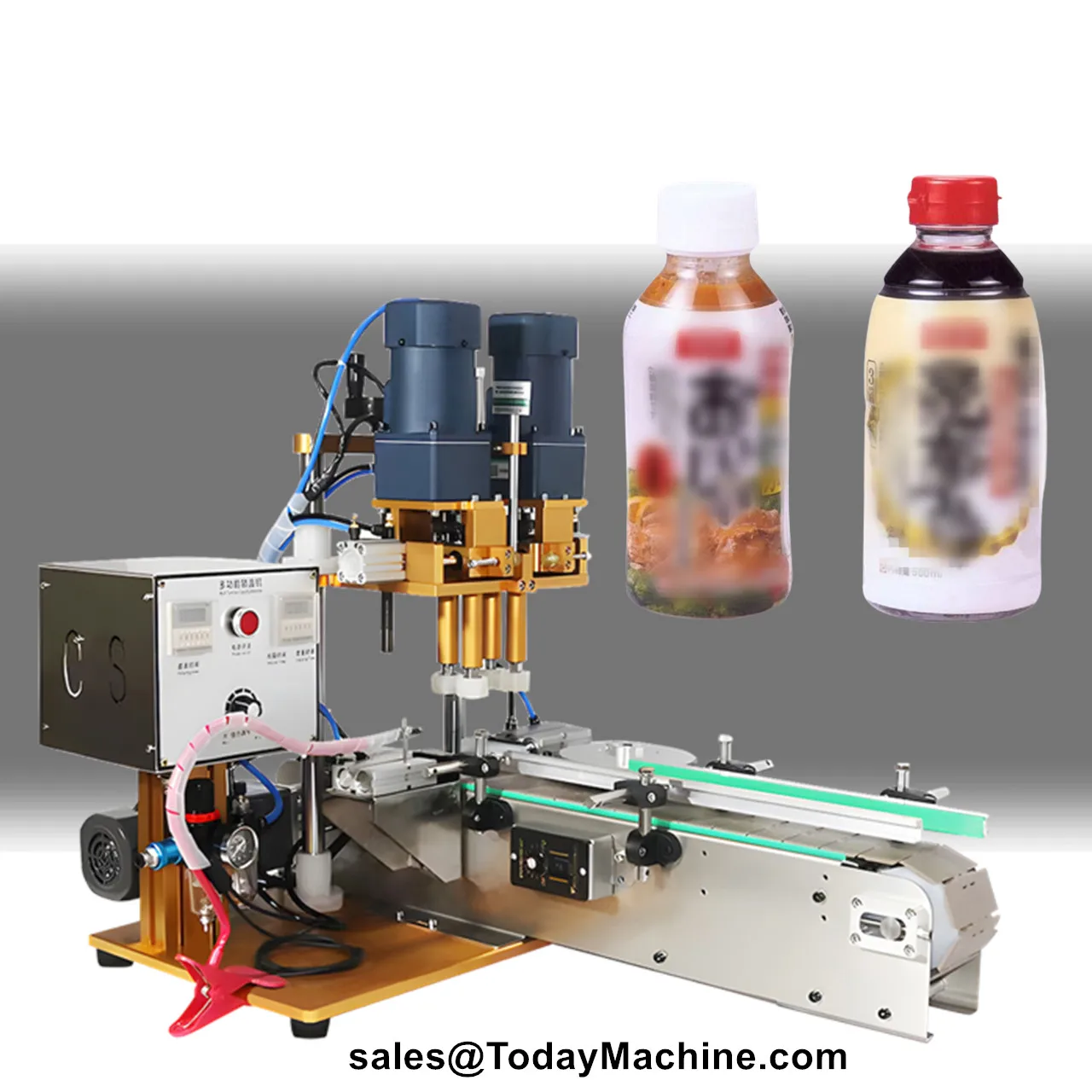 Автоматическая машина для укупорки бутылок с водой