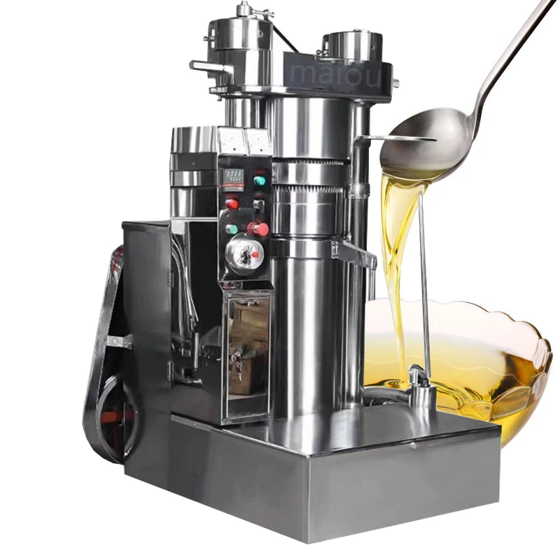 Автоматический гидравлический пресс для масла мощностью 1500 Вт 380 В, холодный пресс, пресс для масла семян подсолнечника, экстрактор оливкового кунжутного масла