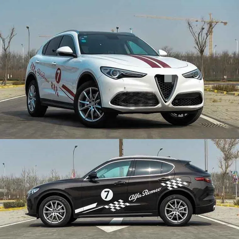 Автомобильные наклейки ДЛЯ спортивного автомобиля Alfa Romeo Stelvio body декоративные наклейки Пленка