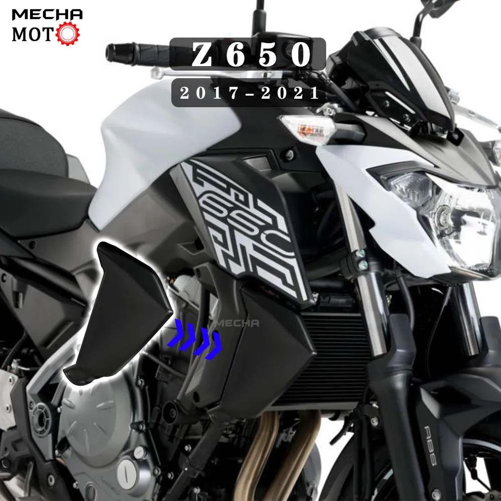 Аксессуары для kawasaki z650, защитная крышка решетки радиатора мотоцикла, Дефлектор боковых панелей, Z 650 2017 2018 2019 2020 2021
