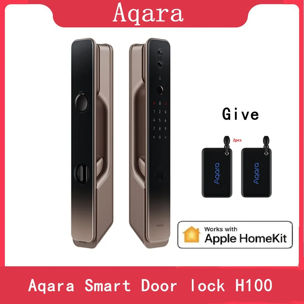Бесплатная доставка DHL для Aqara Smart Door lock H100 Реализует 6 методов быстрой разблокировки Система безопасности Автоматический кошачий глаз для Apple Homekit