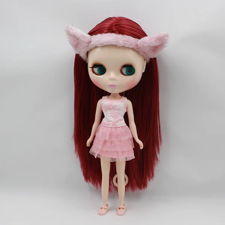 Бесплатная стоимость доставки Обнаженная кукла Блит, рыжеволосая модная кукла, фабричная кукла, подходящая для изменения DIY, игрушка BJD для девочек
