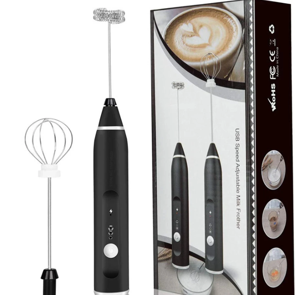 Беспроводные Вспениватели молока Xiaomi, Электрический Ручной Блендер с USB, Электрическая Мини-кофеварка, Венчик-Миксер для приготовления кофе Капучино