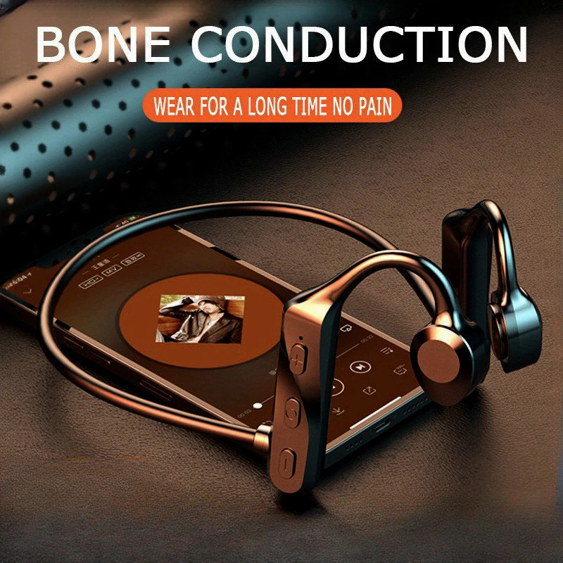 Беспроводные наушники Fation костной проводимости Bluetooth IPX5 Водонепроницаемые спортивные наушники Mp3 Стерео звук Музыкальный микрофон для Airpods