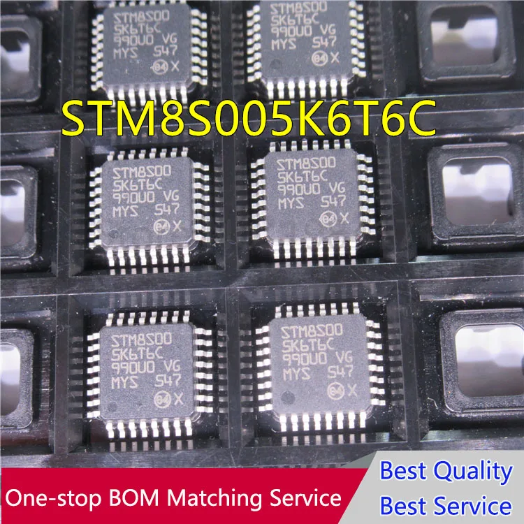 Высокое качество 10шт STM8S005K6T6C QFP32