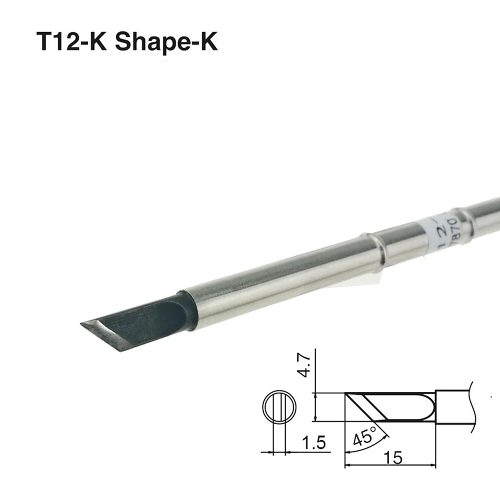 Высококачественный паяльник T12-K для 951 952 Используется Для паяльной станции HAKKO T12 7s Инструменты для сварки расплавленного олова