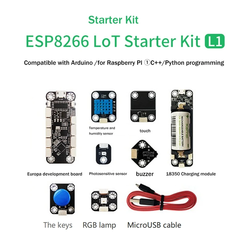 Горячий модуль Wi-Fi ESP8266 Micro-Python Development Board Iot Programming Kit Совместим с Arduino