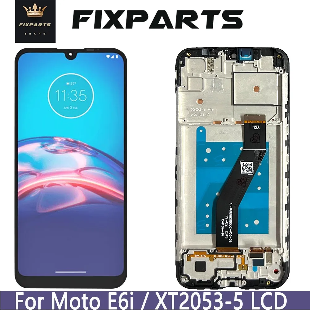 Дисплей Для Motorola Moto E6i LCD XT2053-5 Дисплей с Сенсорным экраном, Дигитайзер В Сборе, Замена Для Moto E6i LCD С инструментами