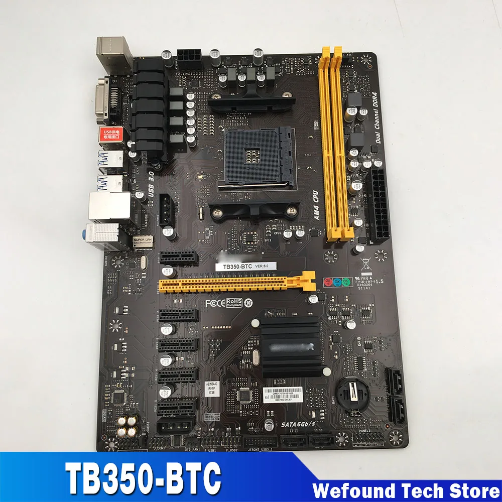 Для BIOSTAR AM4 6 * PCI-E A6 9500 TB85 TB250 Специальный тест материнской платы перед отправкой TB350-BTC ment