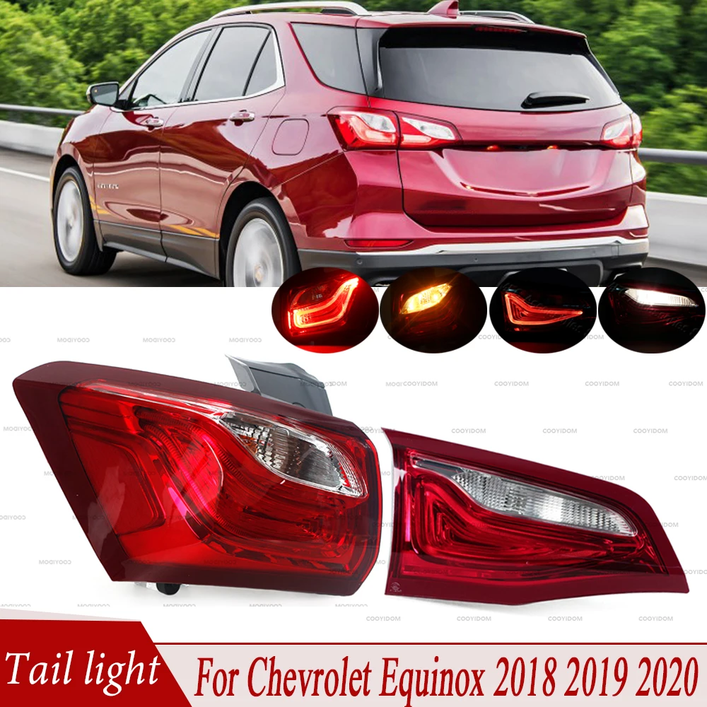 Для Chevrolet Equinox 2018 2019 2020 Задний фонарь автомобиля, указатель поворота, предупреждение о торможении, Противотуманный Отражатель, Автомобильные Аксессуары
