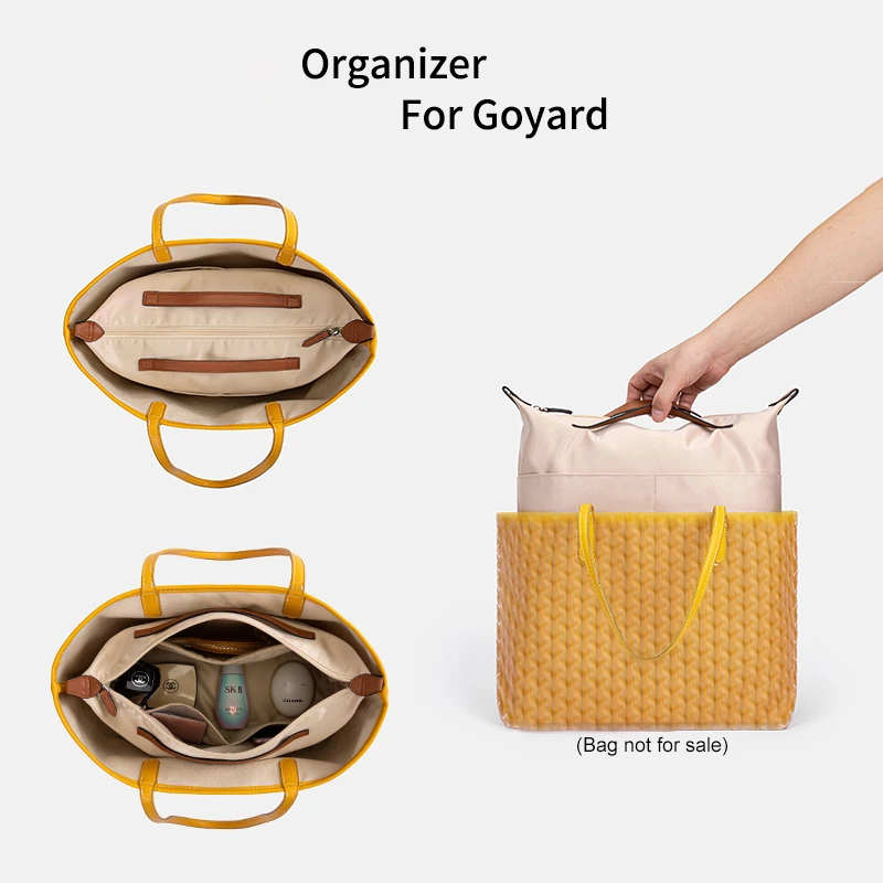 Для Goyad, Внутренний кошелек-органайзер для путешествий, Нейлоновые сумки для макияжа с ручкой, Женская Роскошная сумка-тоут, Формирующая тоут