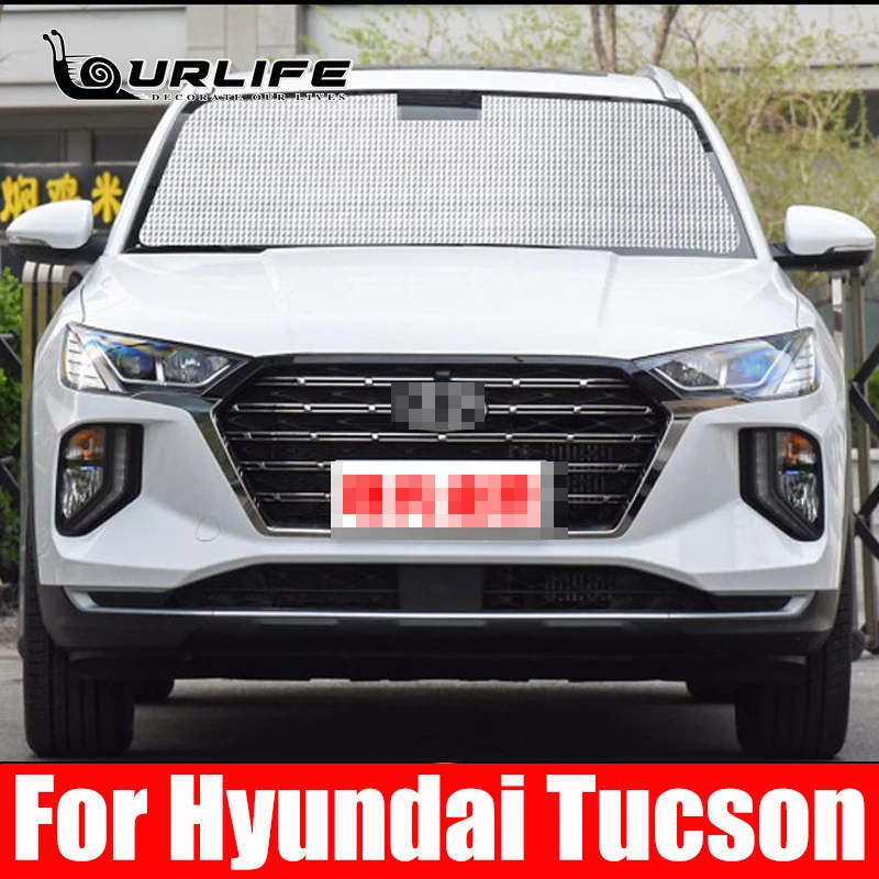 Для Hyundai Tucson 2017 2018 2019 2020, солнцезащитный козырек на лобовое стекло автомобиля, Защита от ультрафиолета, Отражатель, Солнцезащитный козырек, серебристый