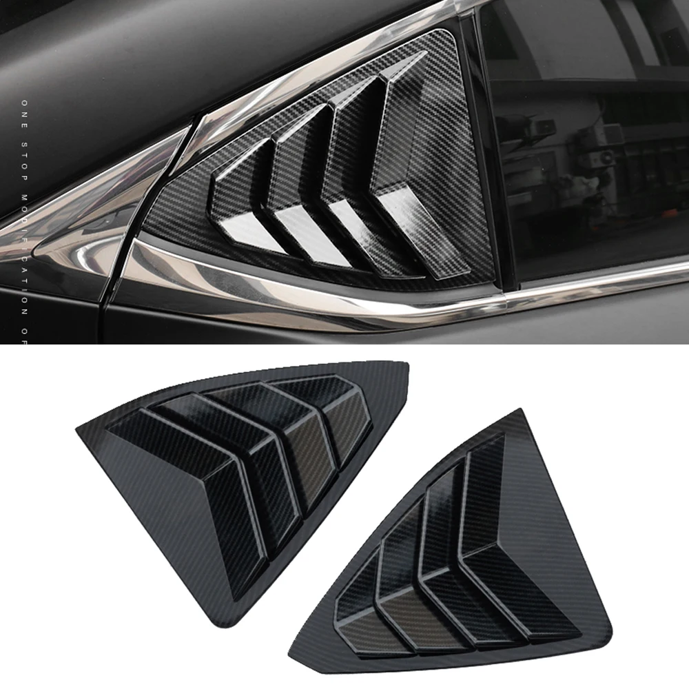Для Lexus ES 350 300h 2019 2020 Аксессуары ABS Жалюзи на заднее стекло, Жалюзи, Накладка для жалюзи, 2 шт., Автомобильный Стайлинг