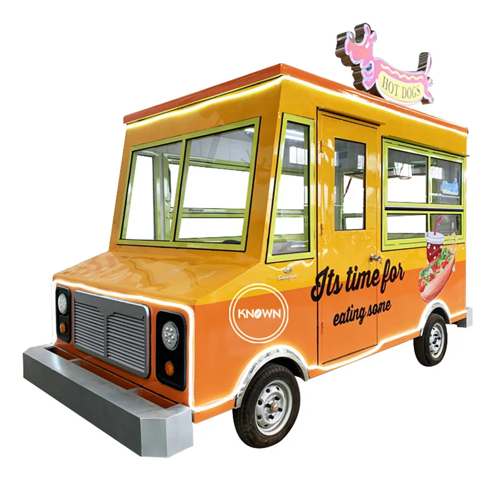 Для коммерческого общественного питания, Передвижной грузовик быстрого питания, Уличные Электрические Тележки для Закусок, тележка для мороженого для Хот-догов для продажи