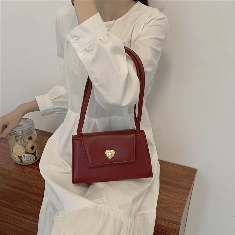 Женская сумка-мессенджер с клапаном в стиле ретро, Модная женская сумка-тоут из искусственной кожи, Маленький кошелек, сумки, Простые женские сумки подмышками