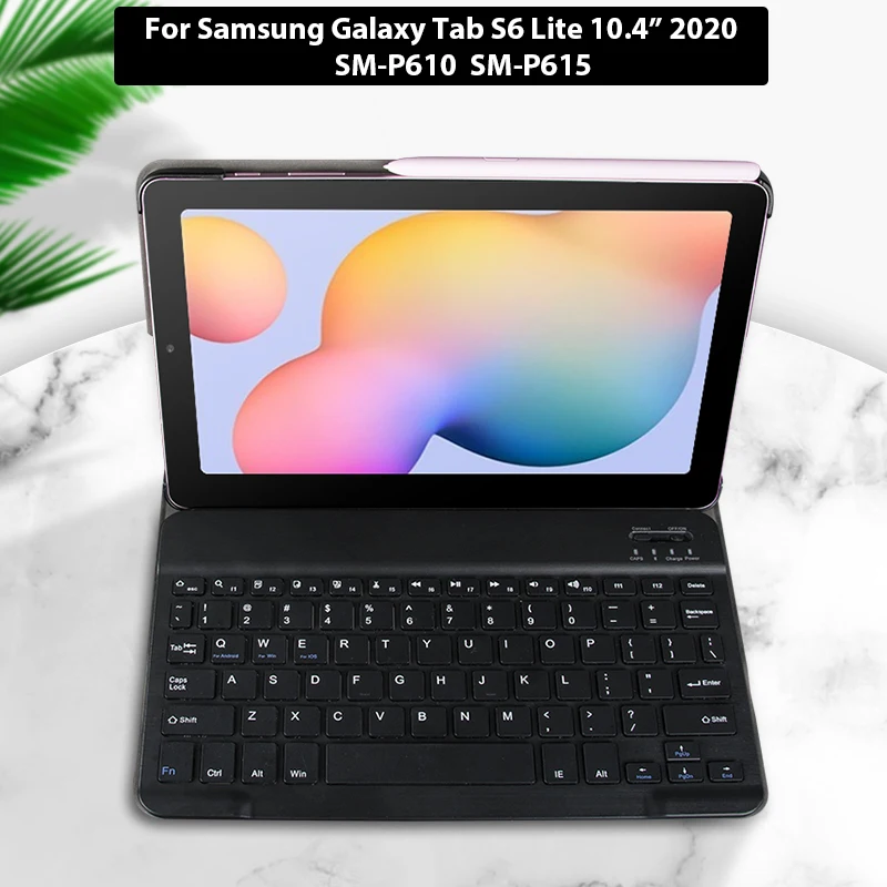 Защитный чехол для клавиатуры Samsung Galaxy Tab S6 Lite 10.4 2020 Bluetooth Чехол для клавиатуры SM-P610/P615 Tablet funda capa