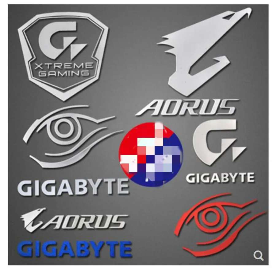 Игровая металлическая наклейка GIGABYTE AORUS G1 Для портативных ПК, планшетов, настольных компьютеров, цифровых персонализированных украшений DIY