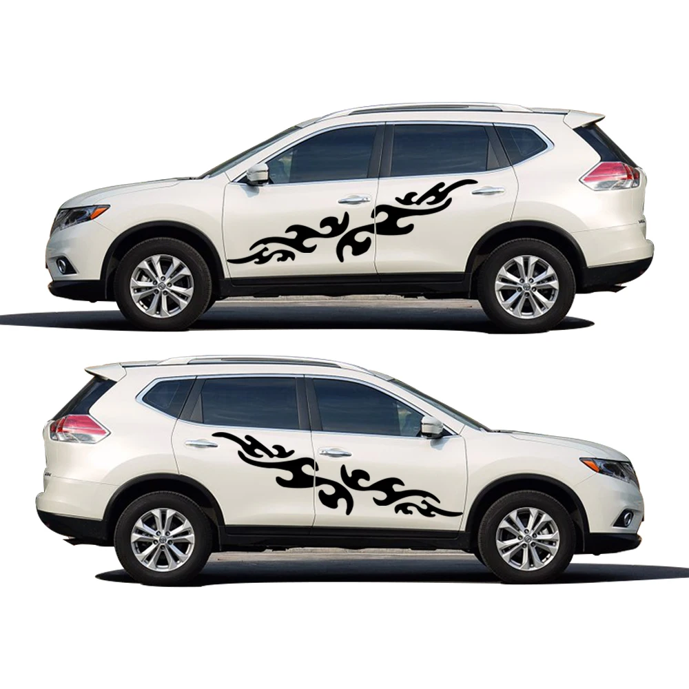 Индивидуальный Автомобильный Стайлинг для Nissan X-Trail С Декоративным Рисунком, Интересная наклейка на автомобиль из ПВХ, наклейка на кузов автомобиля, 2 шт. в комплекте