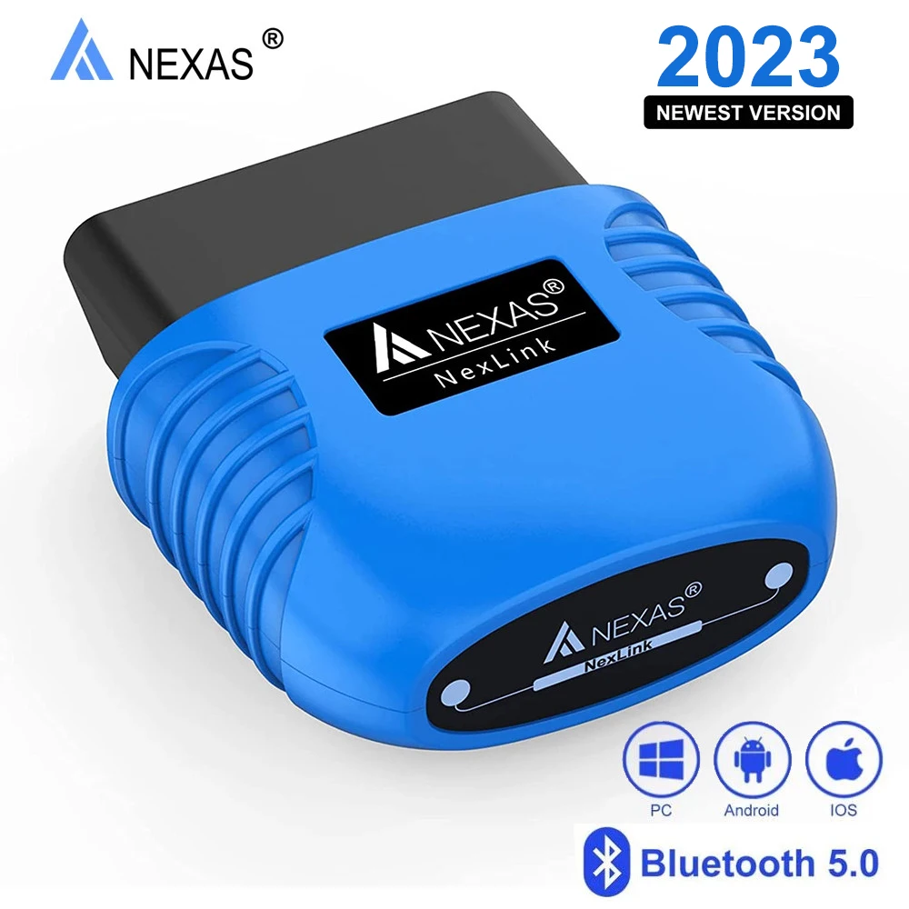 Инструмент диагностического сканирования мотоциклов NEXAS Bluetooth 5.0 OBD2 EOBD Диагностический сканер для iOS Android Windows Считыватель кодов неисправностей
