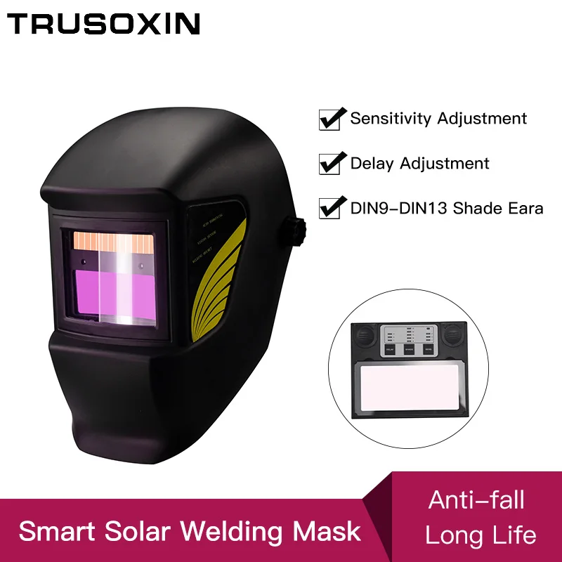Интеллектуальная солнечная литиевая батарея автоматически затемняет сварочную маску TIG MIG MMA MAG True color/шлем сварщика и защитный лист для ПК
