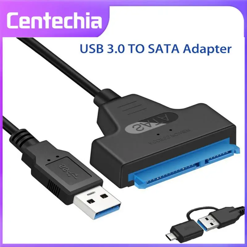 Кабель SATA-USB 3.0 2.0 Для 2,5-дюймового внешнего жесткого диска емкостью до 6 ГБ HDD SSD SATA 3 22-контактный адаптер USB 3.0-шнур Sata III